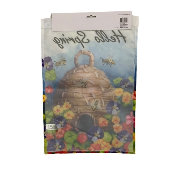 Garden Yard Flag Bee’s with Beehive Floral Colorful Multicolor 12 X 18 in - Picture 10 of 12
